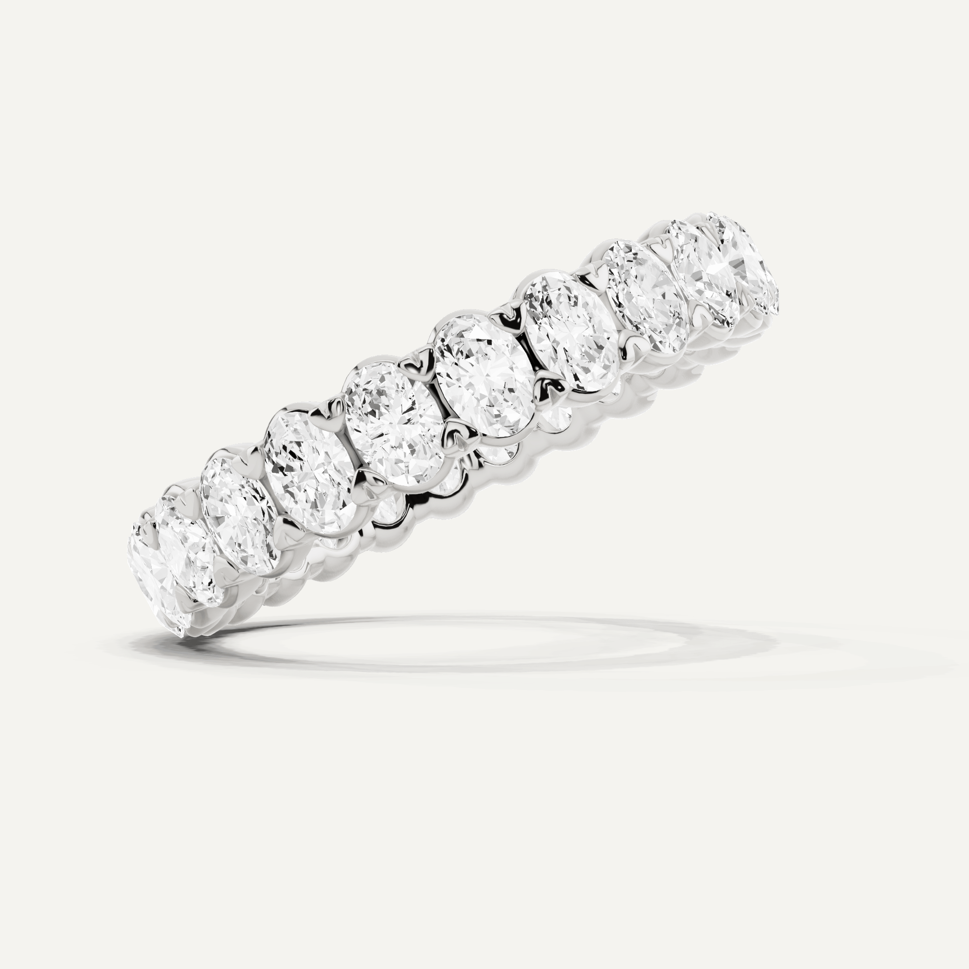 2 ctw Oval Diamond Eternity Band - Lotus Diamond
