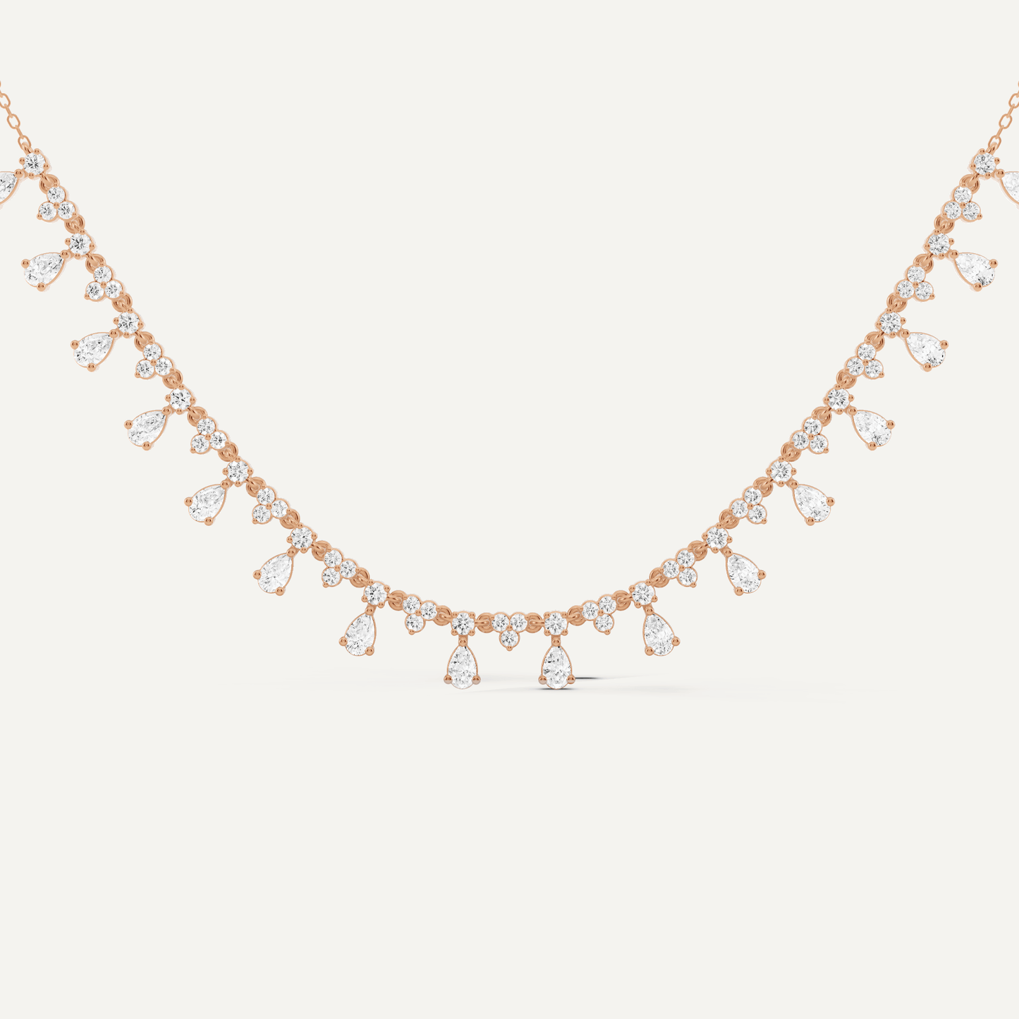 2 ctw Pear Diamond Fashion Necklace - Lotus Diamond