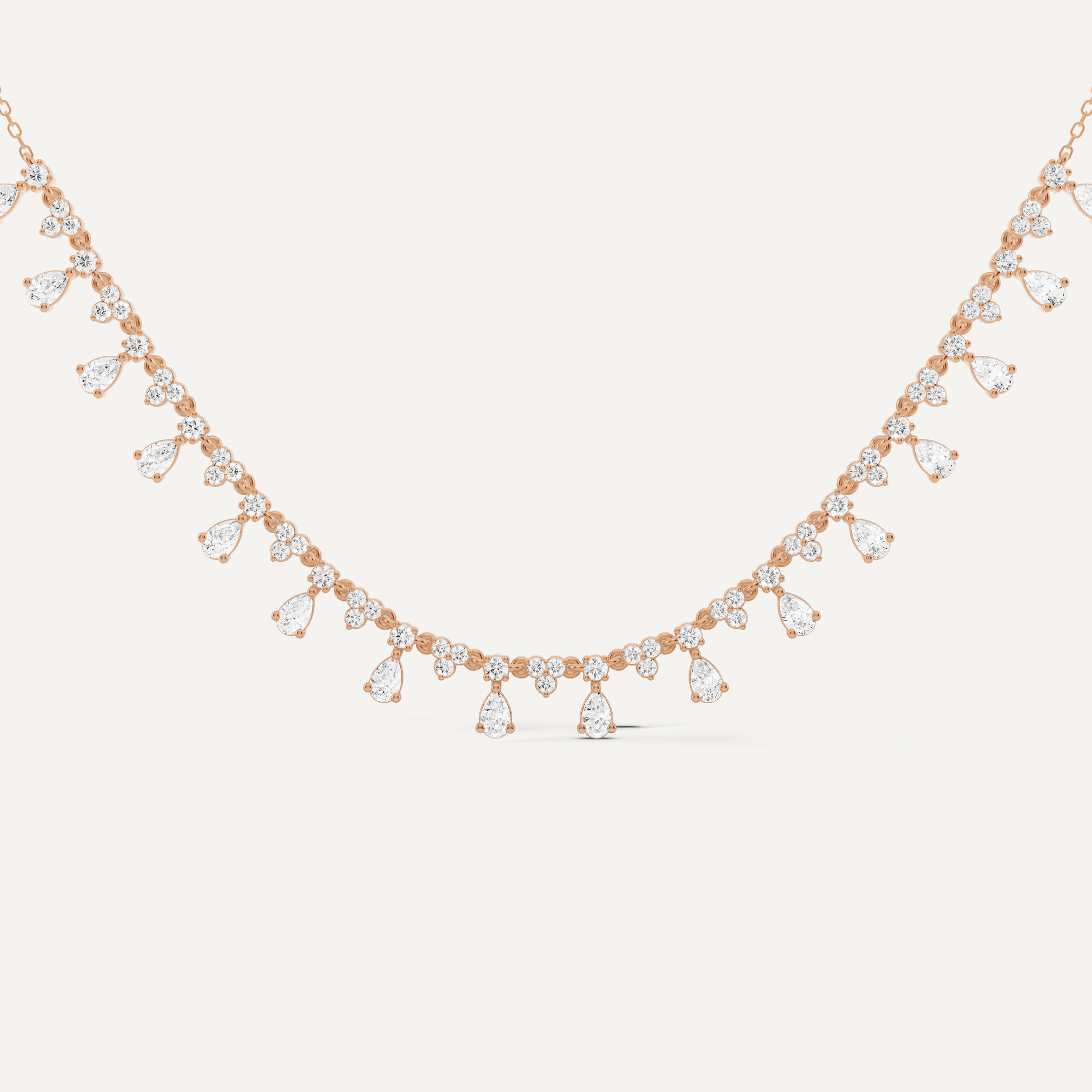2 ctw Pear Diamond Fashion Necklace - Lotus Diamond