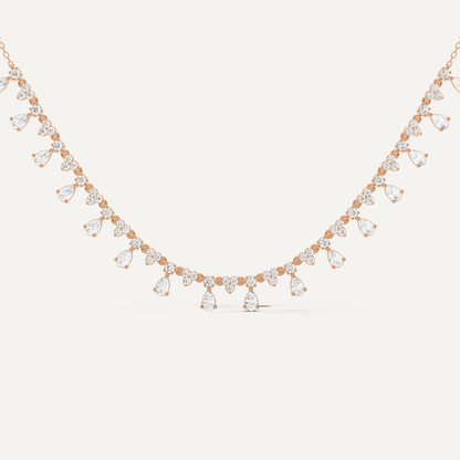 2 ctw Pear Diamond Fashion Necklace - Lotus Diamond
