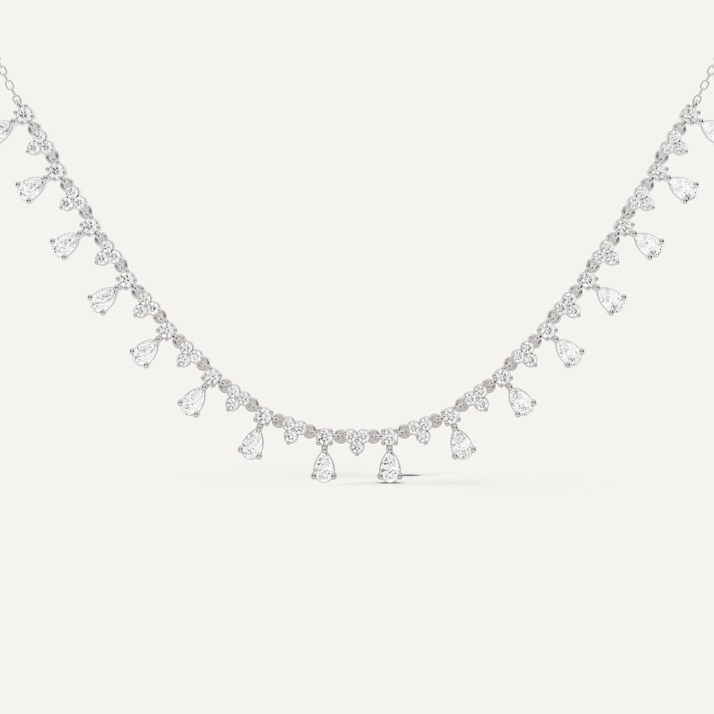 2 ctw Pear Diamond Fashion Necklace - Lotus Diamond