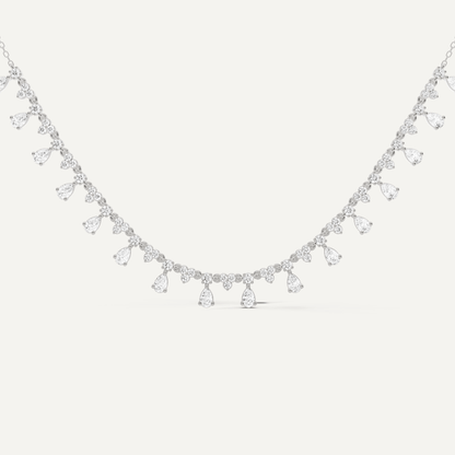 2 ctw Pear Diamond Fashion Necklace - Lotus Diamond