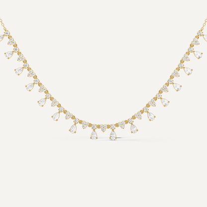 2 ctw Pear Diamond Fashion Necklace - Lotus Diamond