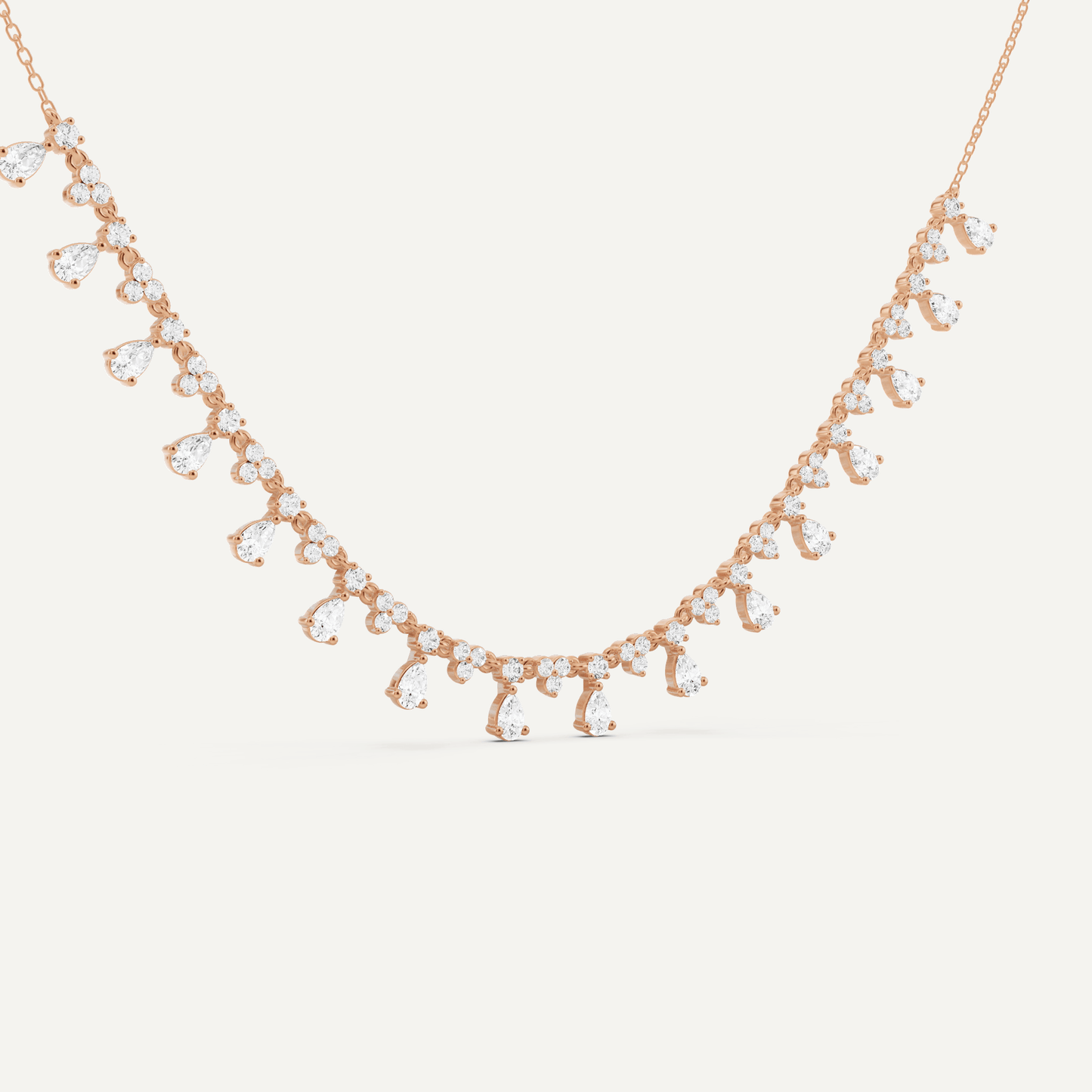 2 ctw Pear Diamond Fashion Necklace - Lotus Diamond