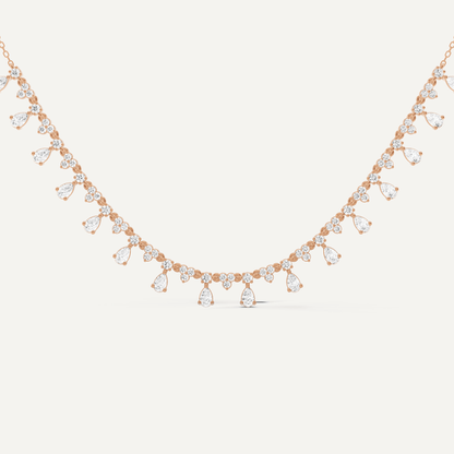 2 ctw Pear Diamond Fashion Necklace - Lotus Diamond