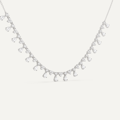 2 ctw Pear Diamond Fashion Necklace - Lotus Diamond