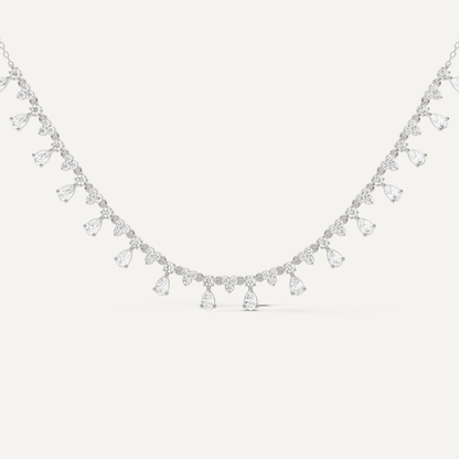 2 ctw Pear Diamond Fashion Necklace - Lotus Diamond