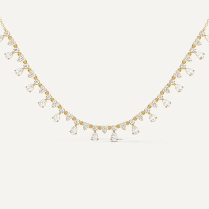2 ctw Pear Diamond Fashion Necklace - Lotus Diamond