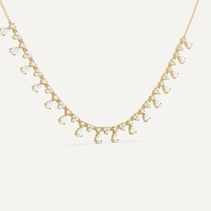 2 ctw Pear Diamond Fashion Necklace - Lotus Diamond