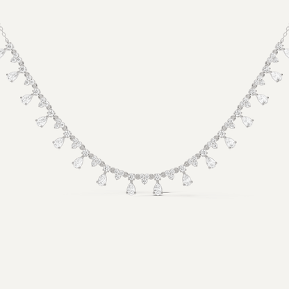 2 ctw Pear Diamond Fashion Necklace - Lotus Diamond