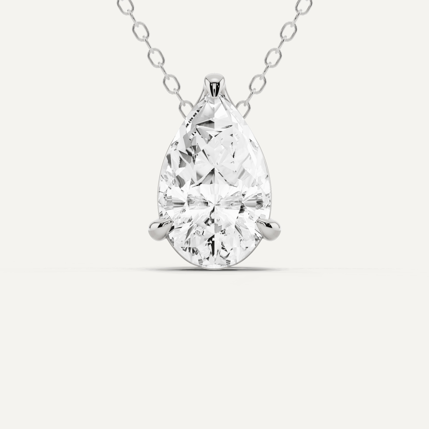 2 ctw Pear Diamond Solitaire Pendant (Diamond SKU 776552698) - Lotus Diamond