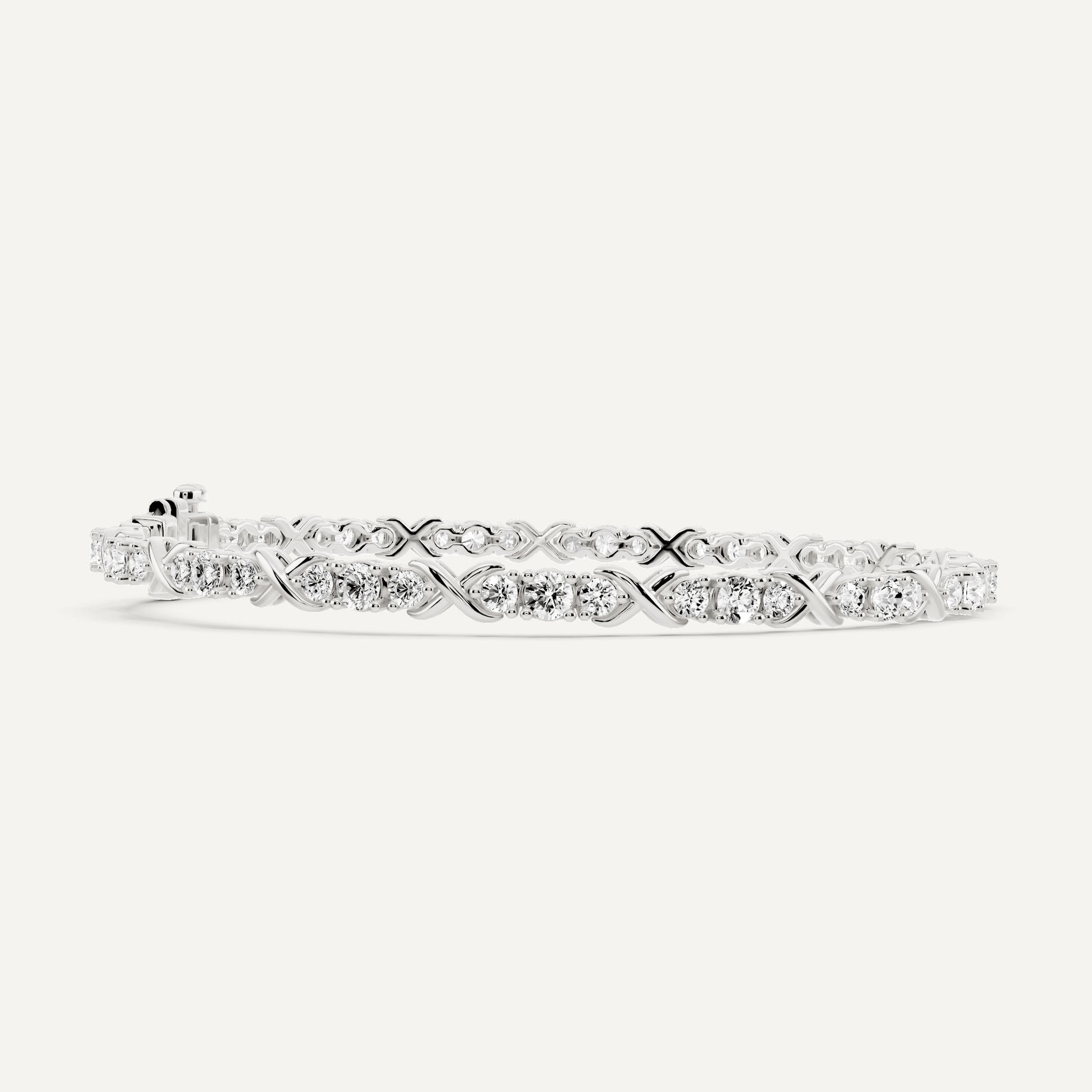 2 ctw Round Diamond Beleved X Fashion Bracelet - Lotus Diamond