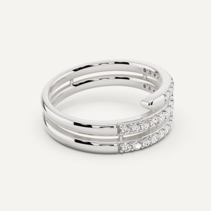 2/5 ctw Round Diamond Coil Fashion Band - Lotus Diamond