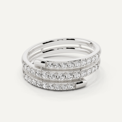 2/5 ctw Round Diamond Coil Fashion Band - Lotus Diamond