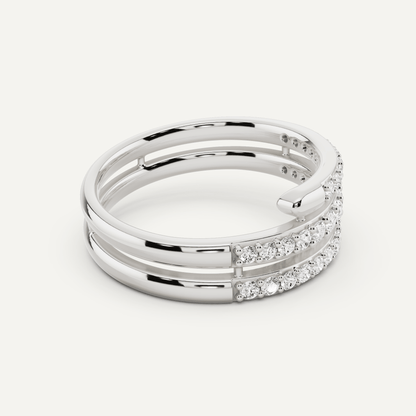 2/5 ctw Round Diamond Coil Fashion Band - Lotus Diamond