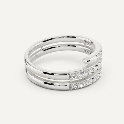 2/5 ctw Round Diamond Coil Fashion Band - Lotus Diamond