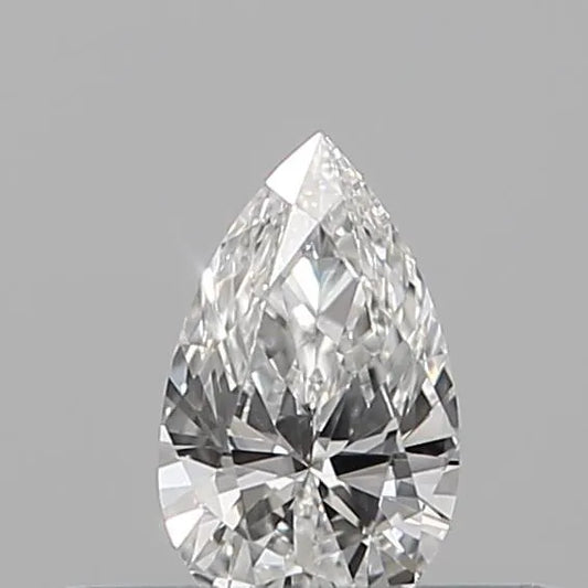 0.07ct Pear Natural Diamond (Colour D, Clarity VVS2, Cut VG, IGI)