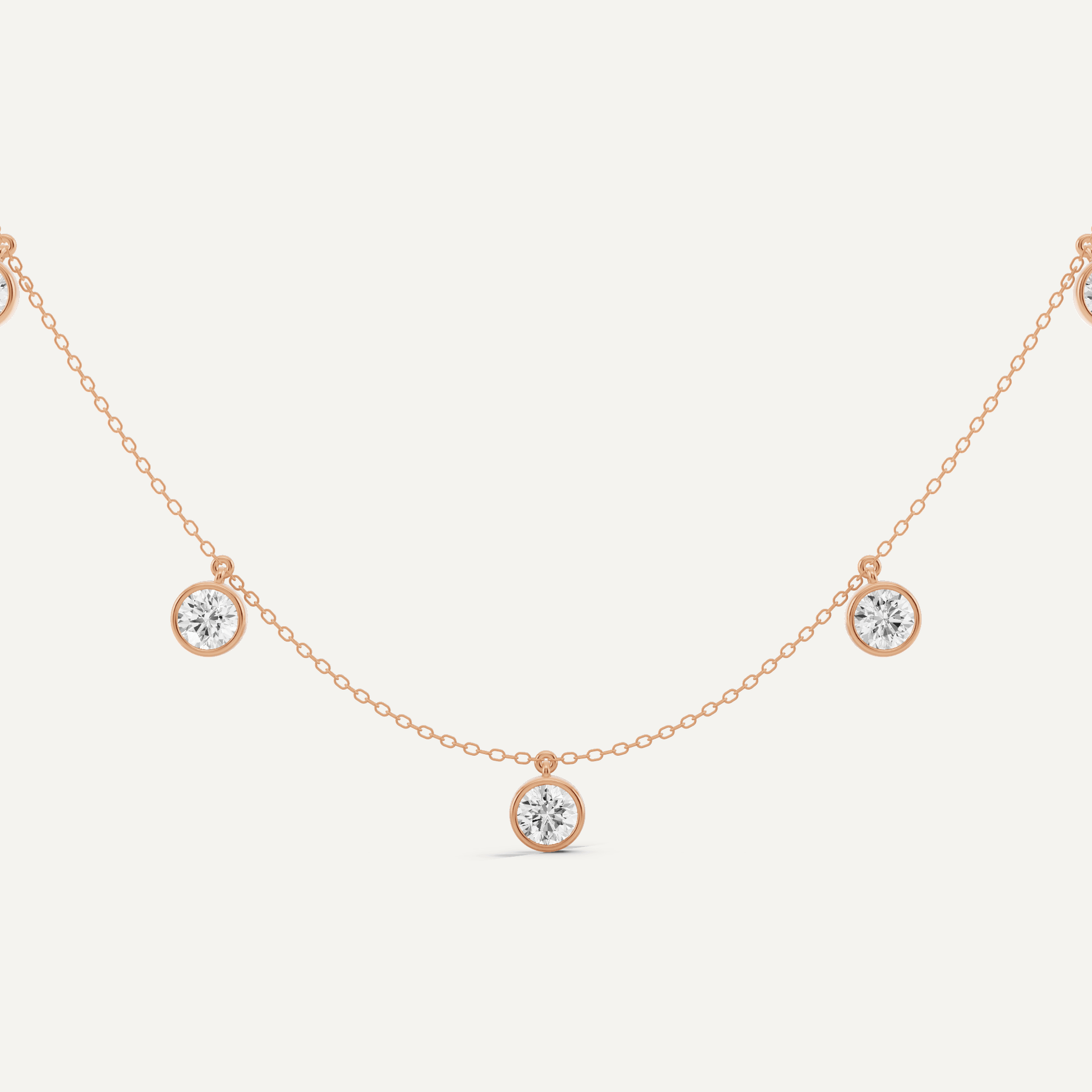 3 1/2 ctw Round Diamond Fashion Necklace - Lotus Diamond