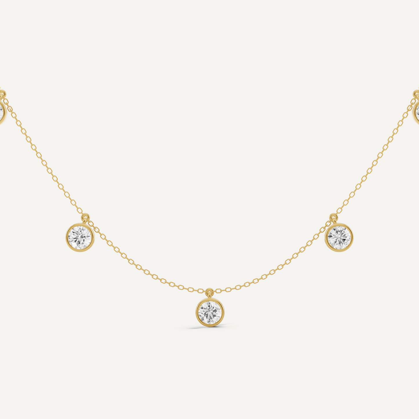 3 1/2 ctw Round Diamond Fashion Necklace - Lotus Diamond