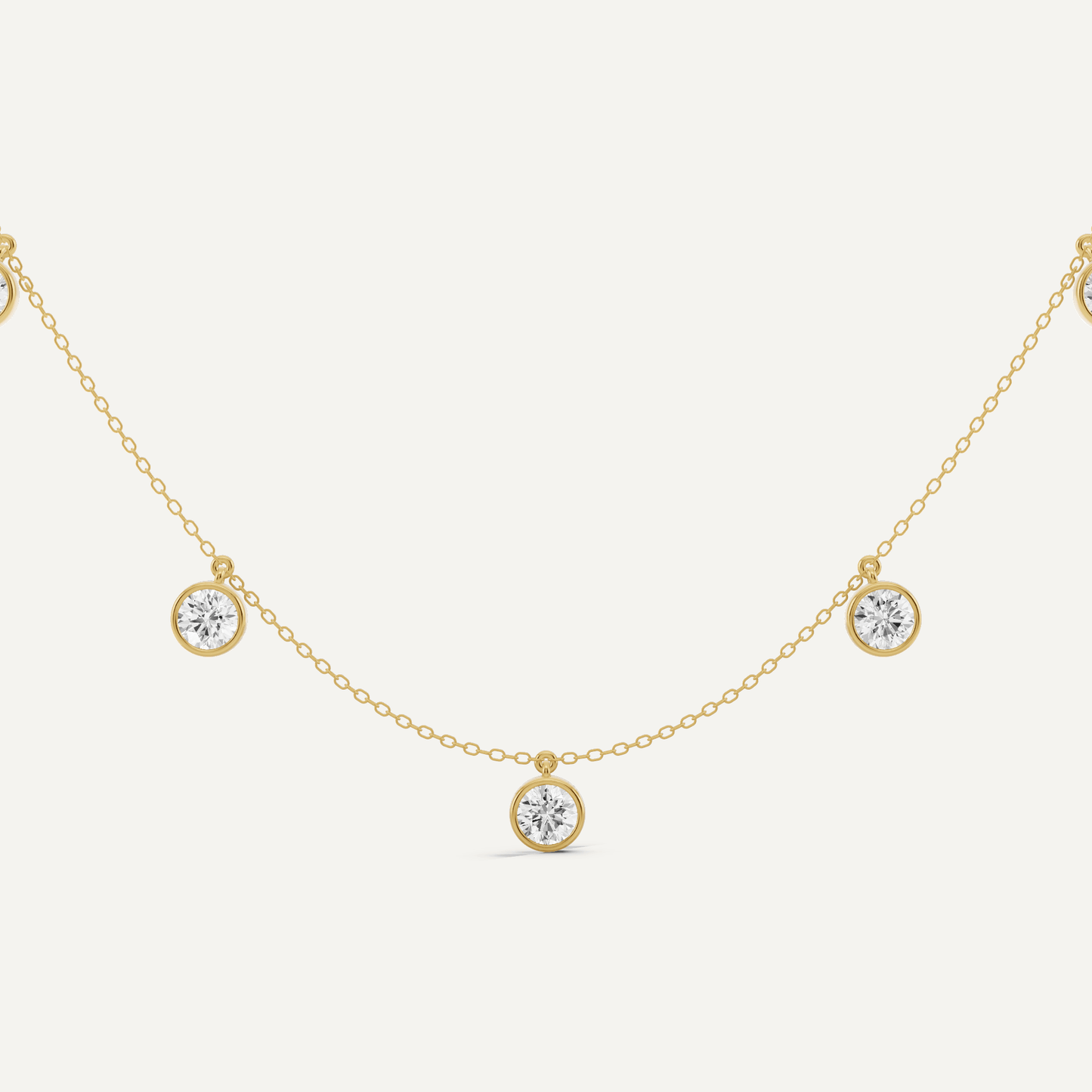 3 1/2 ctw Round Diamond Fashion Necklace - Lotus Diamond