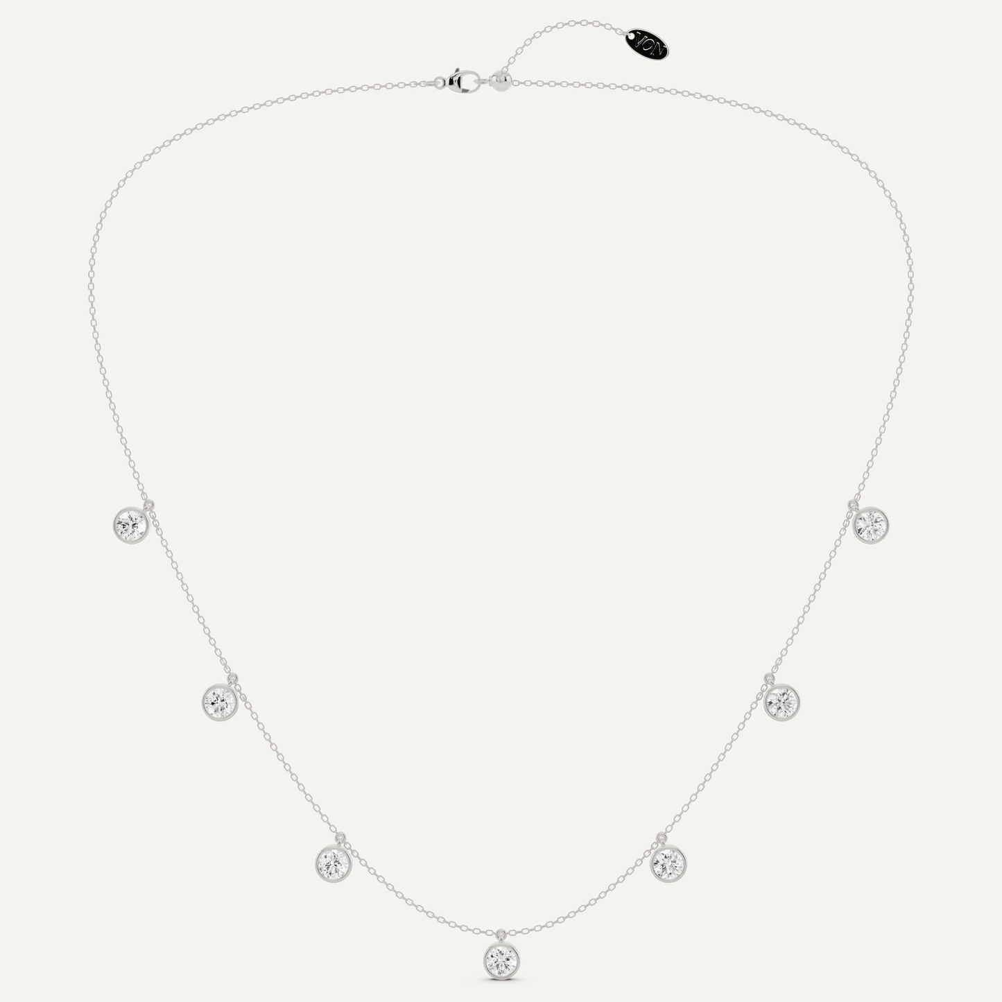 3 1/2 ctw Round Diamond Fashion Necklace - Lotus Diamond