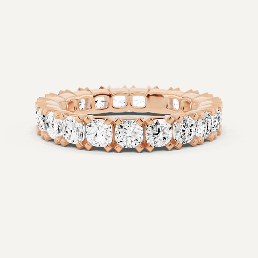 3 ctw Cushion Diamond Eternity Band - Lotus Diamond