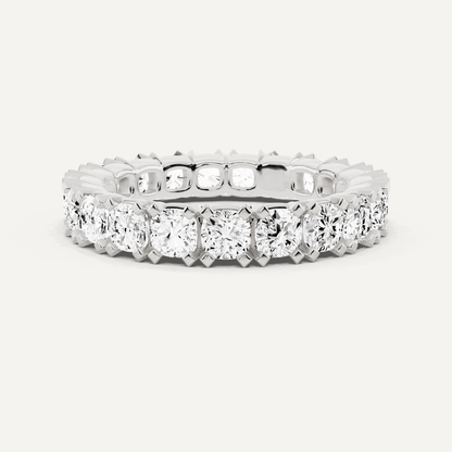 3 ctw Cushion Diamond Eternity Band - Lotus Diamond