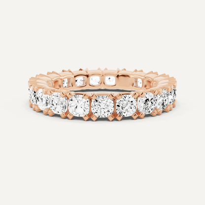 3 ctw Cushion Diamond Eternity Band - Lotus Diamond