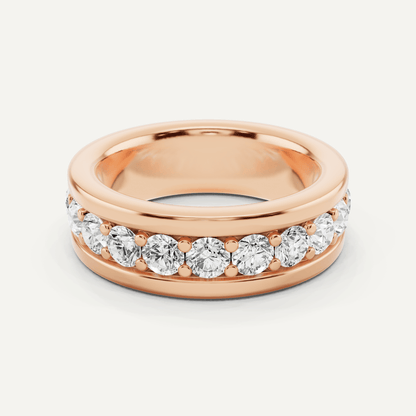 3 ctw Round Diamond Fashion Band - Lotus Diamond