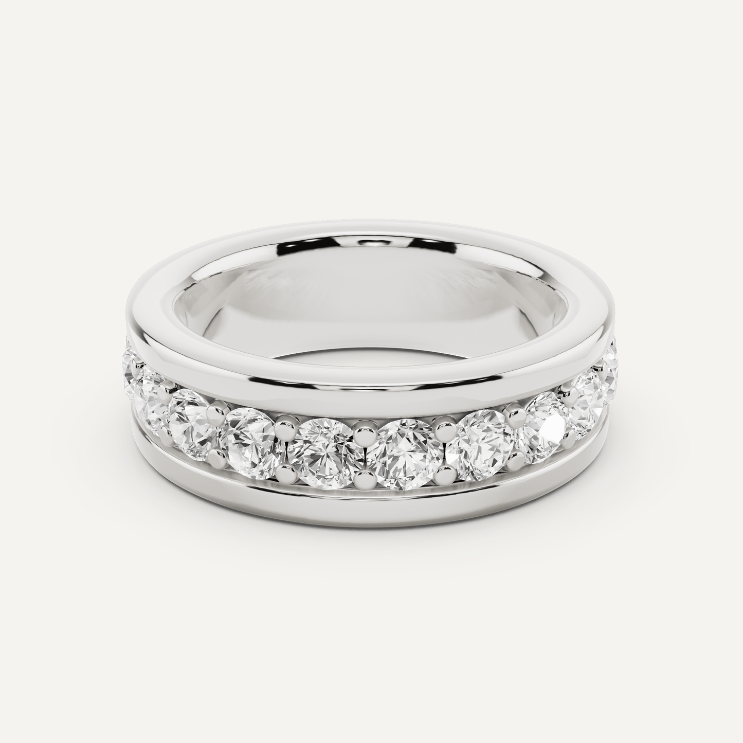 3 ctw Round Diamond Fashion Band - Lotus Diamond
