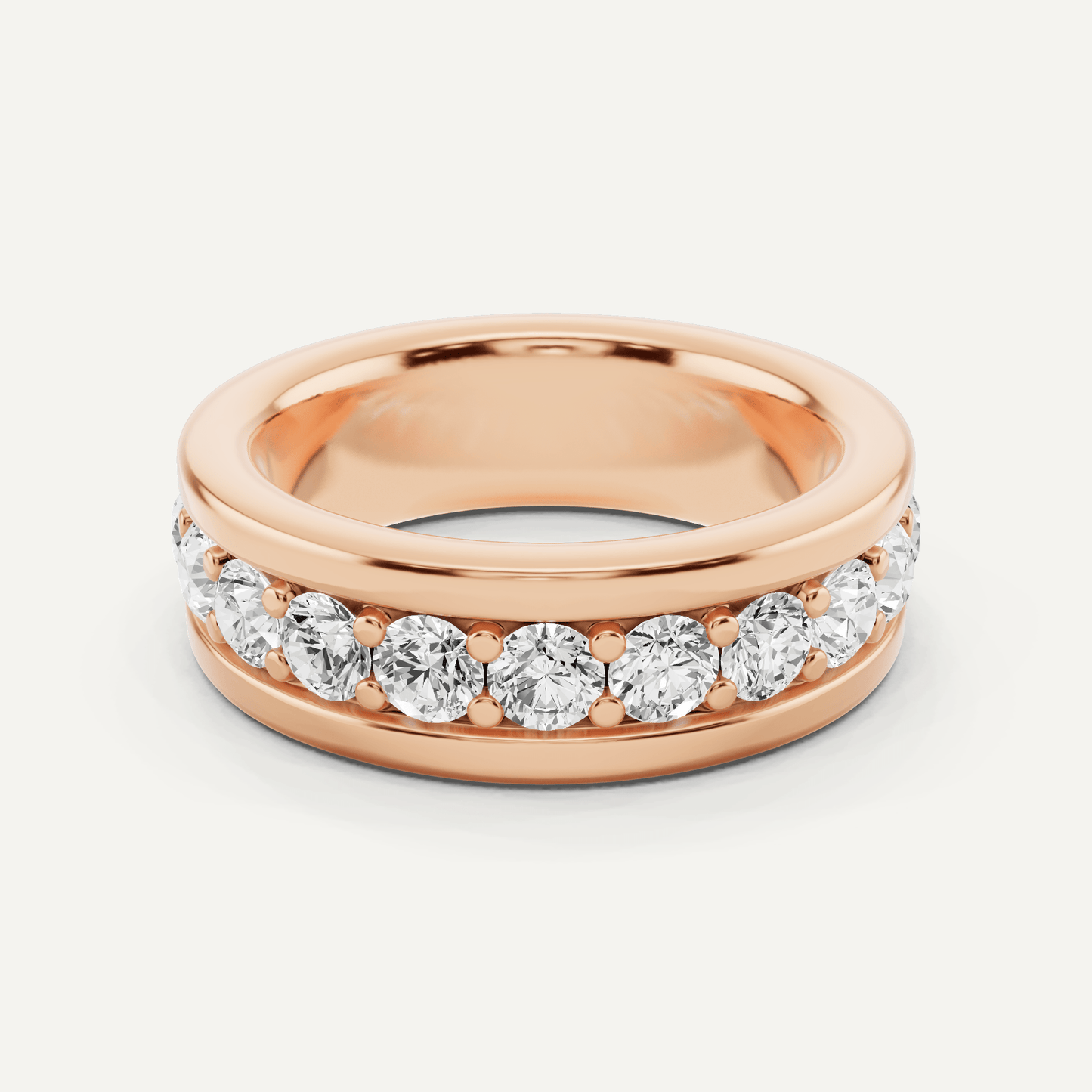 3 ctw Round Diamond Fashion Band - Lotus Diamond