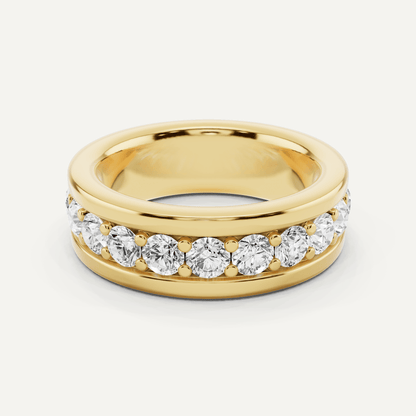 3 ctw Round Diamond Fashion Band - Lotus Diamond
