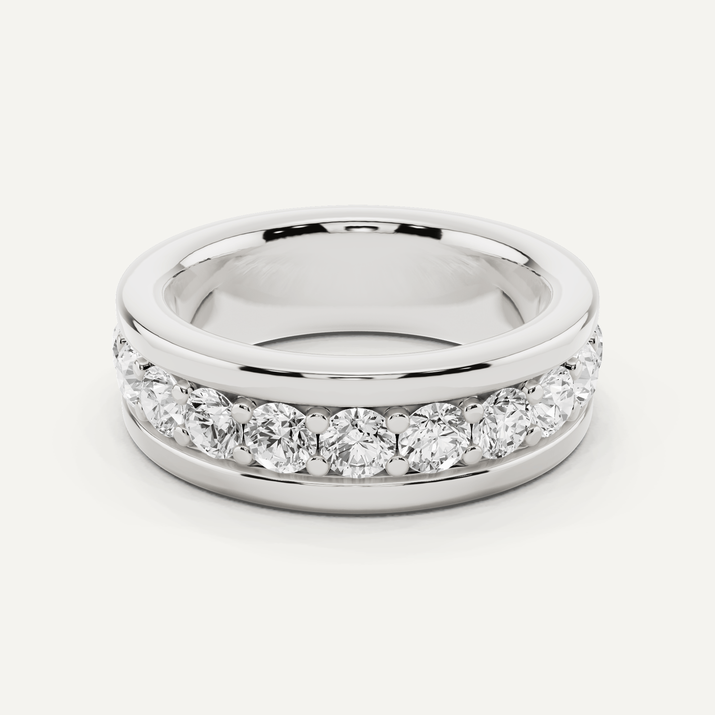 3 ctw Round Diamond Fashion Band - Lotus Diamond