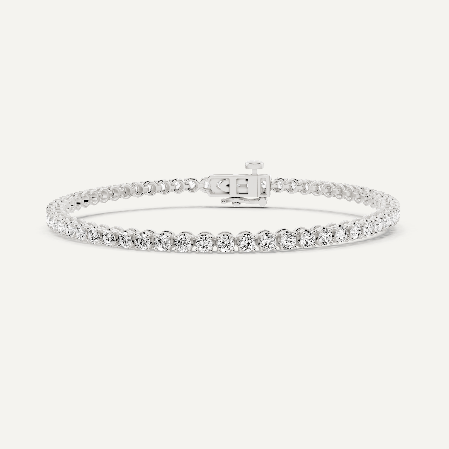 3 ctw Round Diamond Four Prong Tennis Bracelet - Lotus Diamond