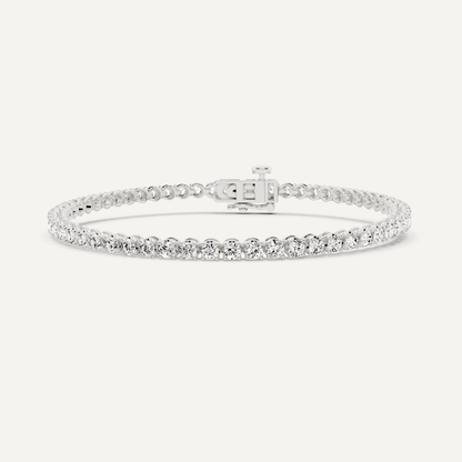 3 ctw Round Diamond Four Prong Tennis Bracelet - Lotus Diamond