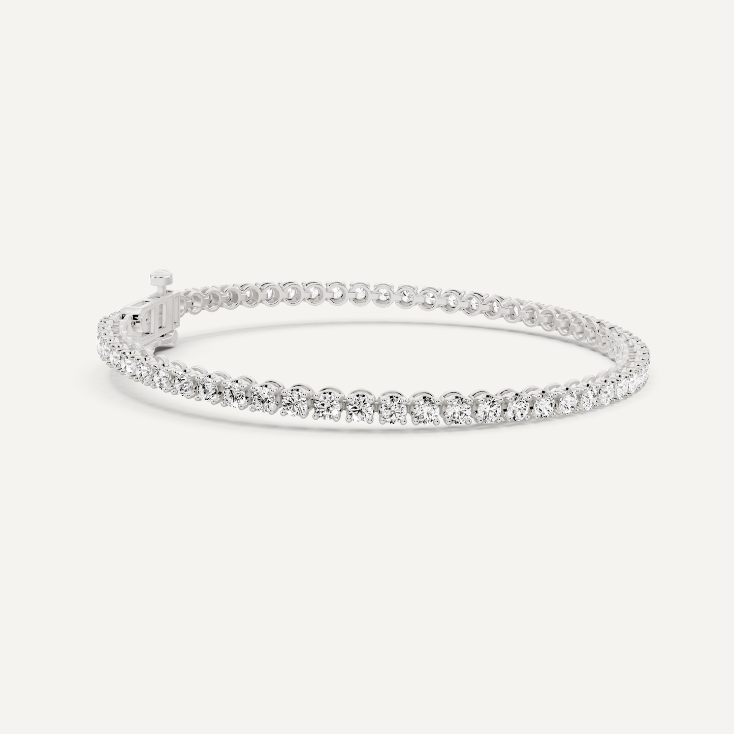 3 ctw Round Diamond Four Prong Tennis Bracelet - Lotus Diamond