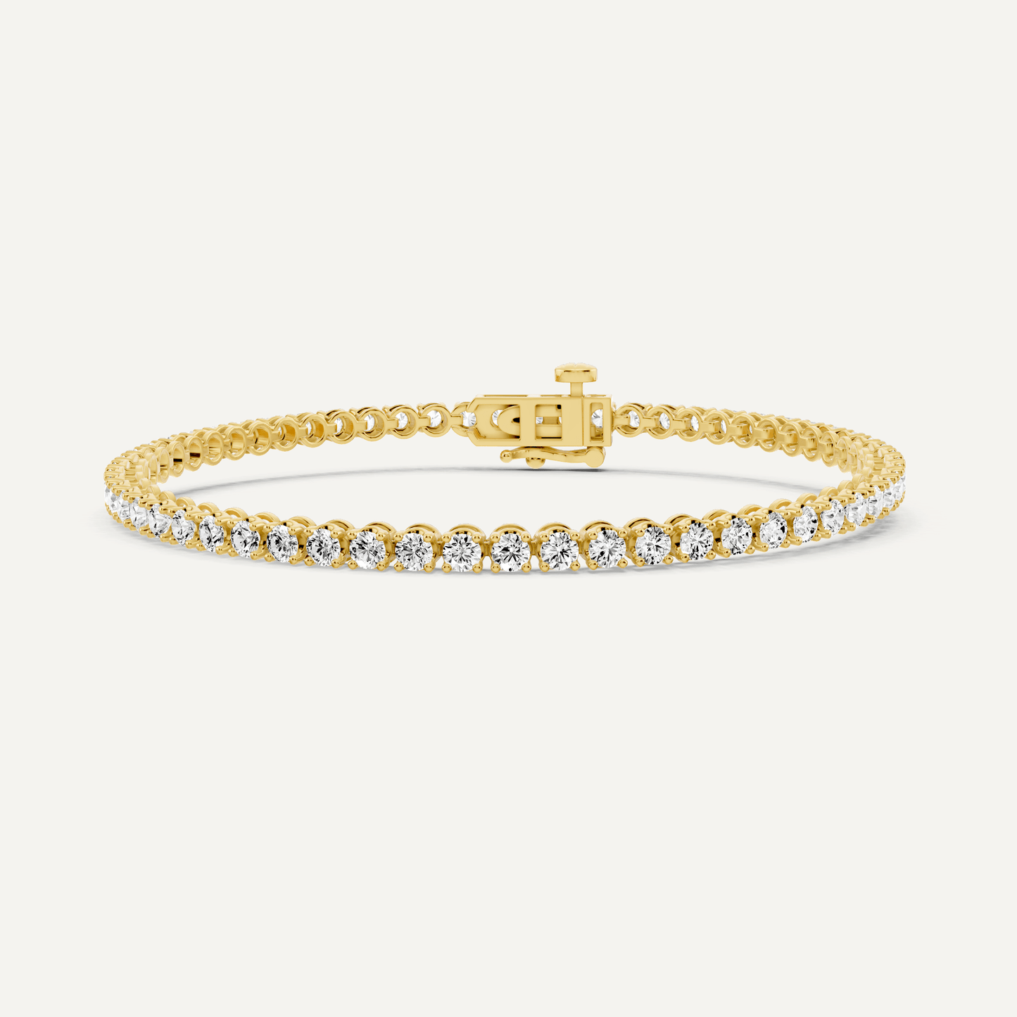 3 ctw Round Diamond Four Prong Tennis Bracelet - Lotus Diamond