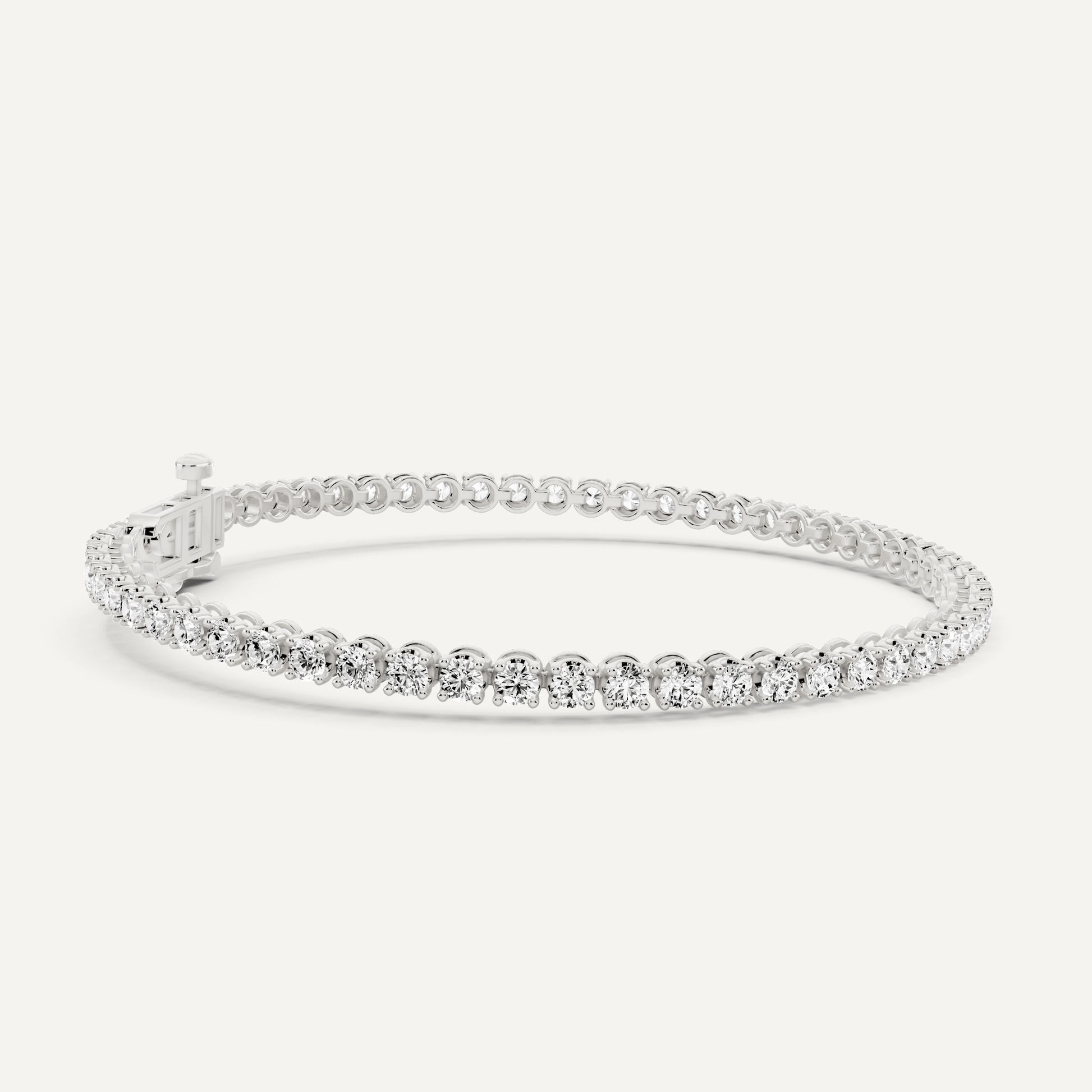 3 ctw Round Diamond Four Prong Tennis Bracelet - Lotus Diamond