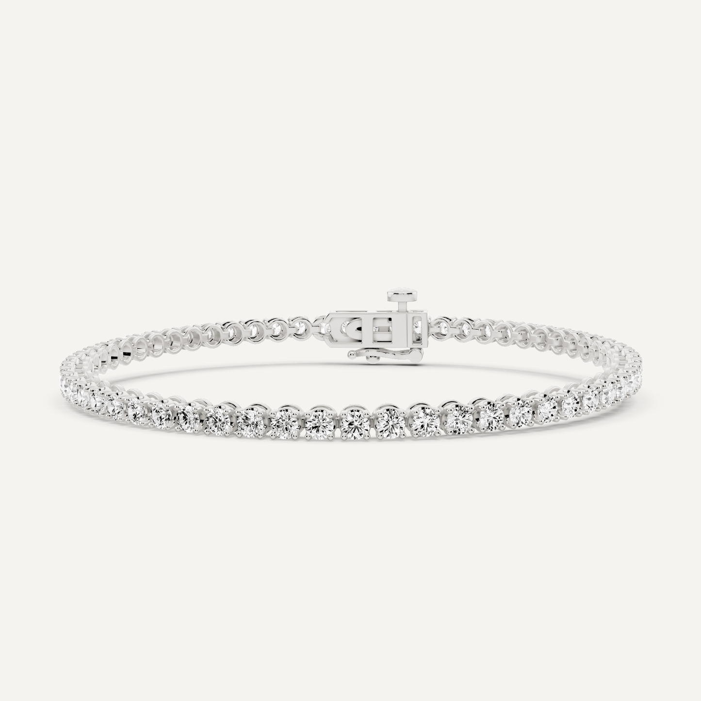 3 ctw Round Diamond Four Prong Tennis Bracelet - Lotus Diamond
