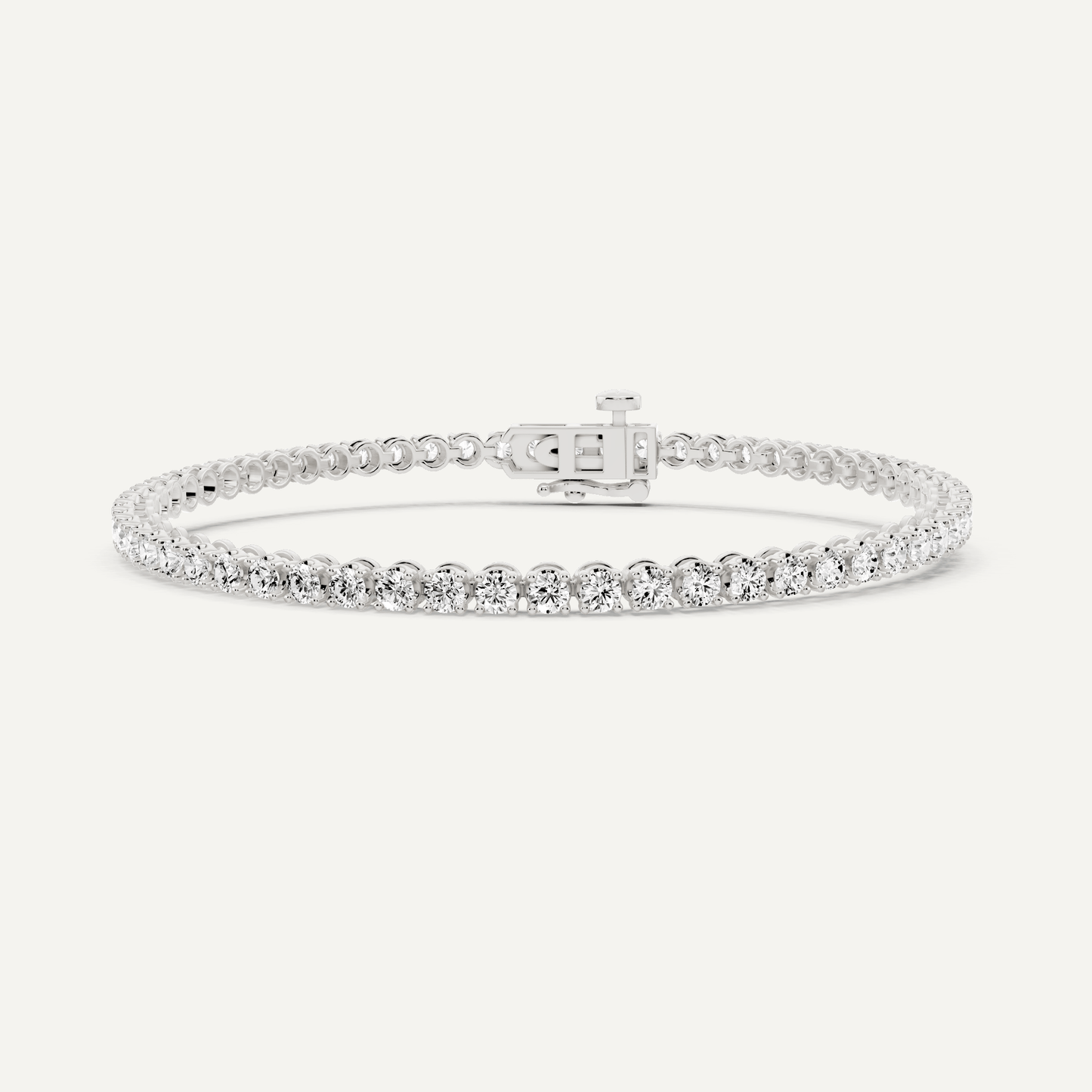 3 ctw Round Diamond Four Prong Tennis Bracelet - Lotus Diamond