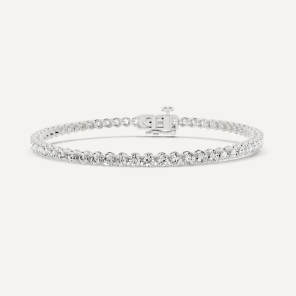 3 ctw Round Diamond Four Prong Tennis Bracelet - Lotus Diamond