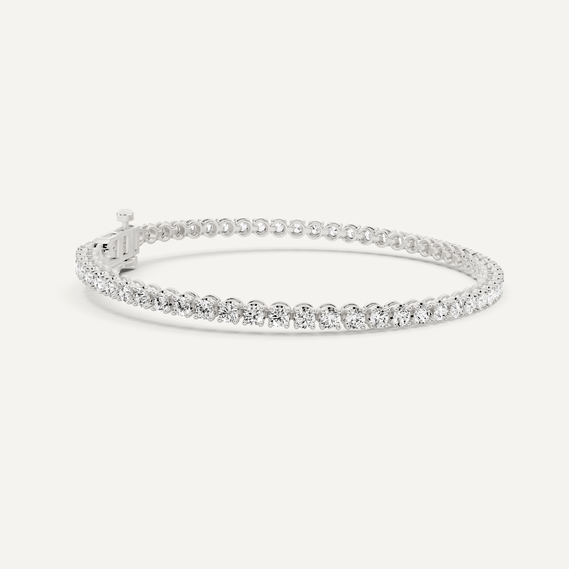 3 ctw Round Diamond Four Prong Tennis Bracelet - Lotus Diamond