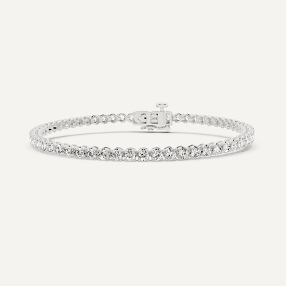 3 ctw Round Diamond Four Prong Tennis Bracelet - Lotus Diamond