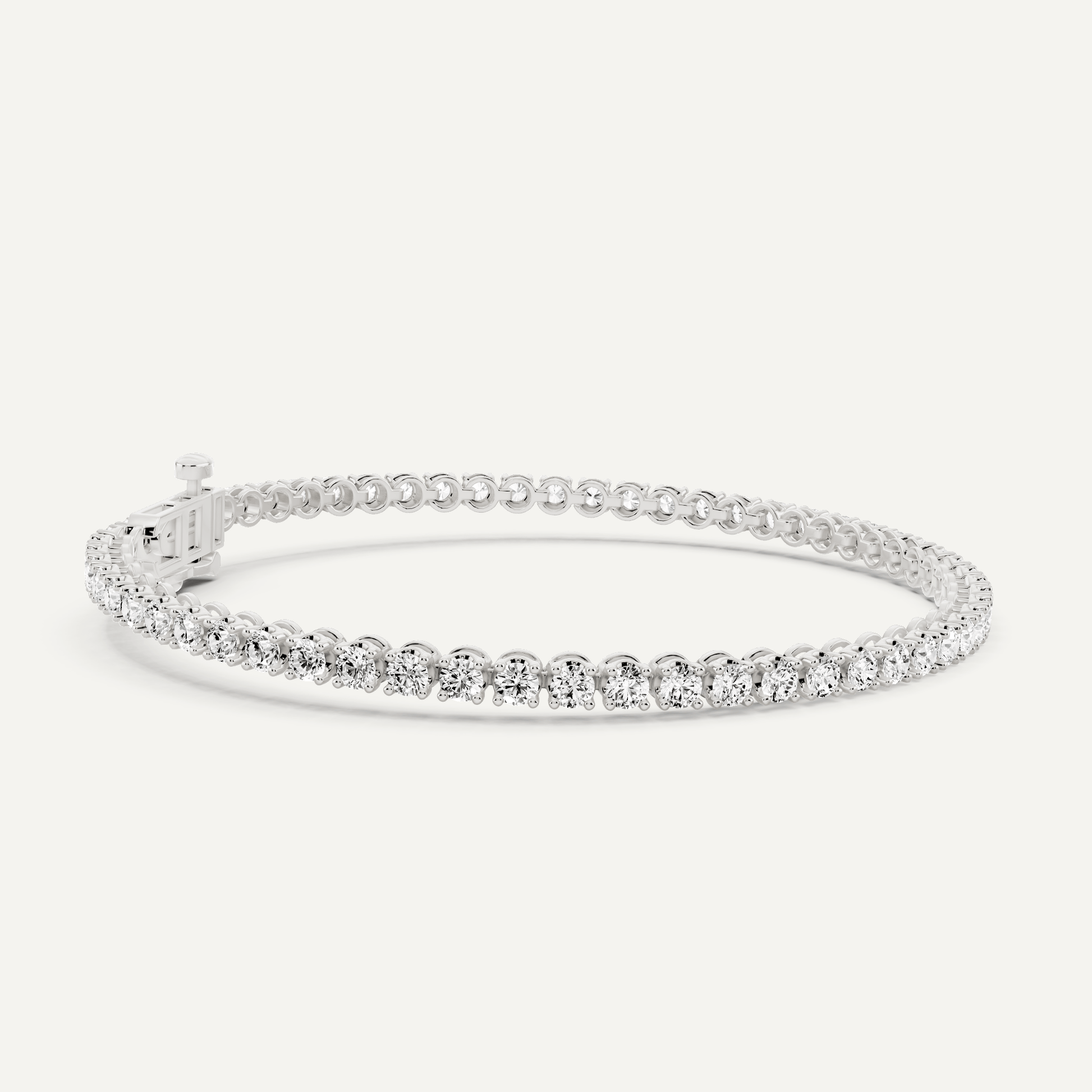 3 ctw Round Diamond Four Prong Tennis Bracelet - Lotus Diamond