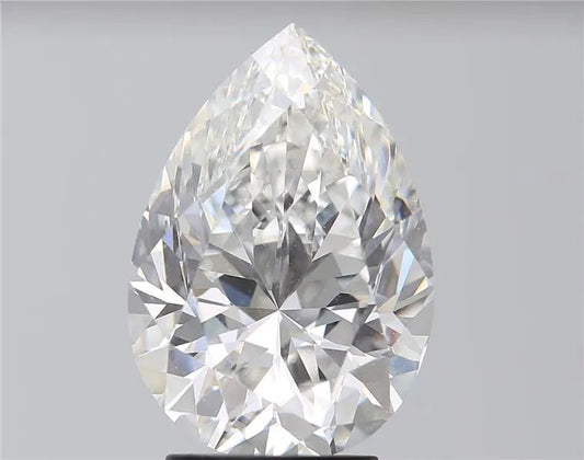4.00ct Pear Natural Diamond (Colour F, Clarity VS2, GIA) Lotus Diamond