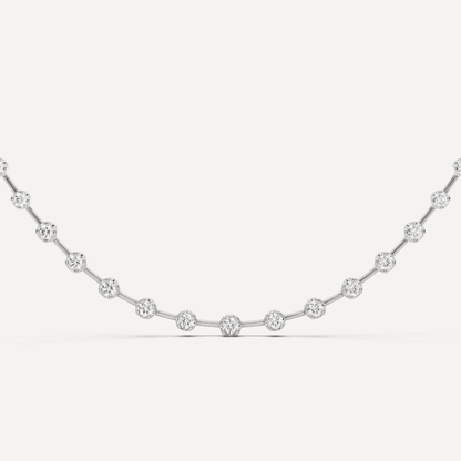 5 ctw Round Diamond Fashion Necklace - Lotus Diamond
