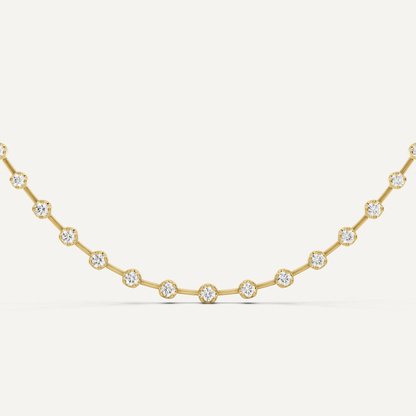 5 ctw Round Diamond Fashion Necklace - Lotus Diamond