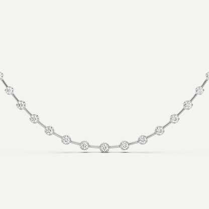 5 ctw Round Diamond Fashion Necklace - Lotus Diamond