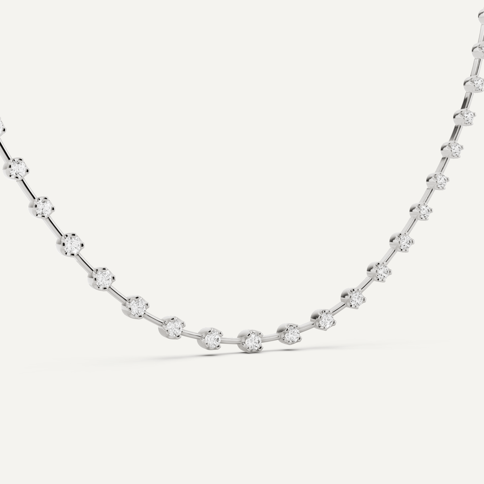 5 ctw Round Diamond Fashion Necklace - Lotus Diamond