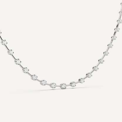 5 ctw Round Diamond Fashion Necklace - Lotus Diamond